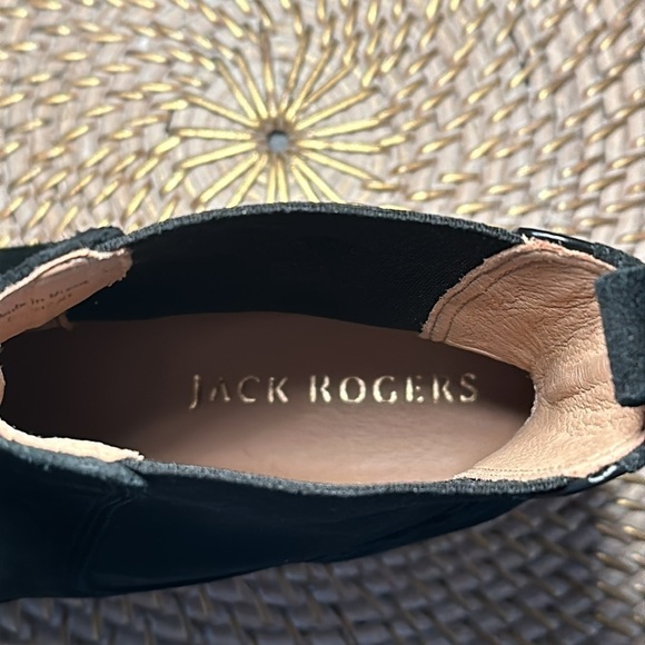 New Women’s Jack Rogers Black Suede Margot Pull On Bootie Size 9 - Picture 4 of 5